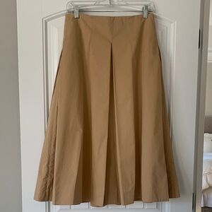 Tory Burch A-Line Skirt in Tan